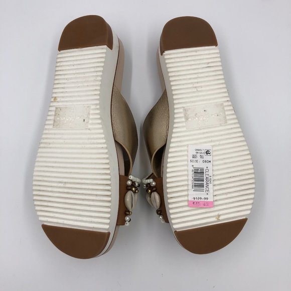 Sam Edelman Audrea Seashell Crossband Sandals 8 - Picture 5 of 6